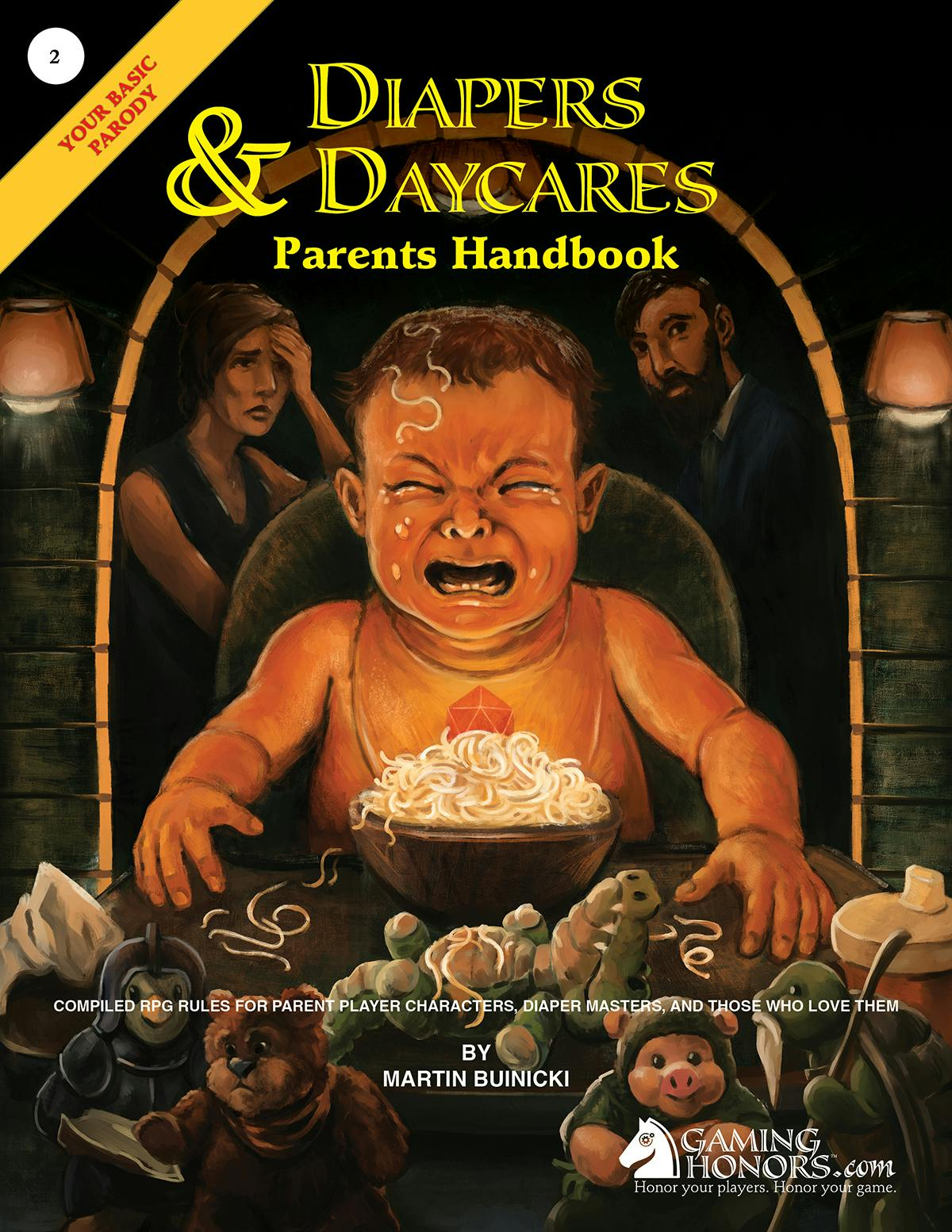 Diapers & Daycares: Parents Handbook, A System Neutral Parody RPG Adventure, Print & .pdf