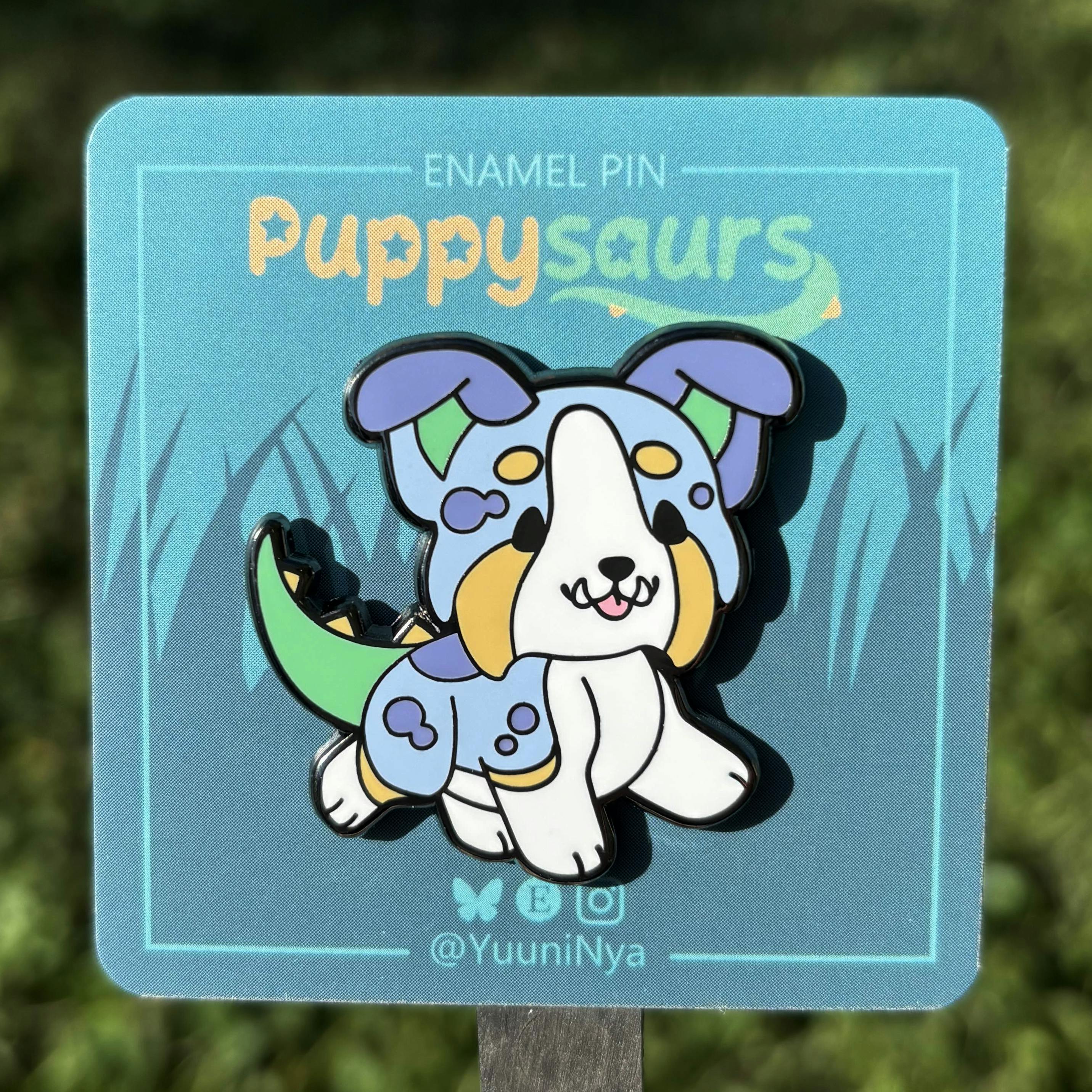 Puppysaurs Enamel Pin - Bubbles