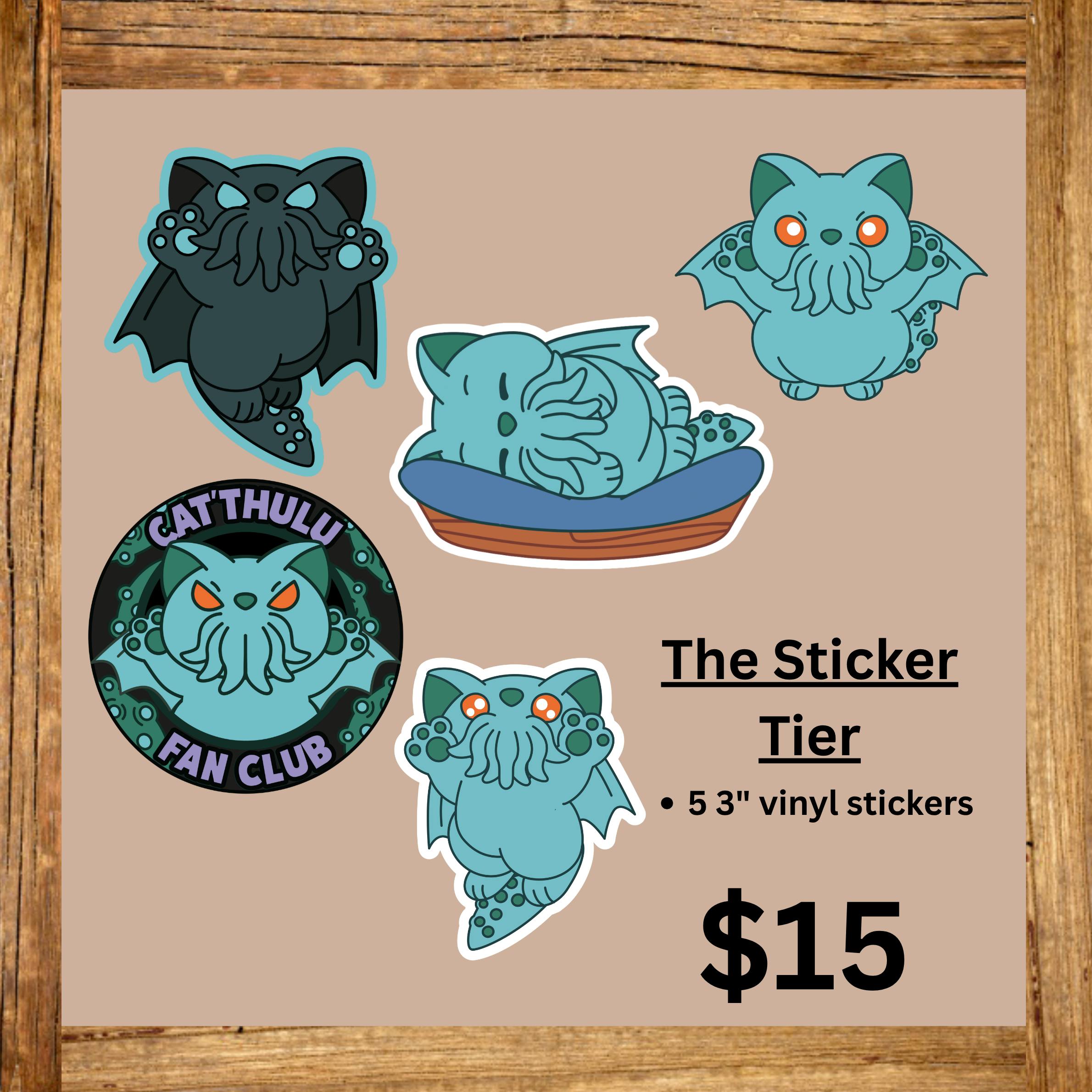 Cat'thulu Vinyl Sticker Pack