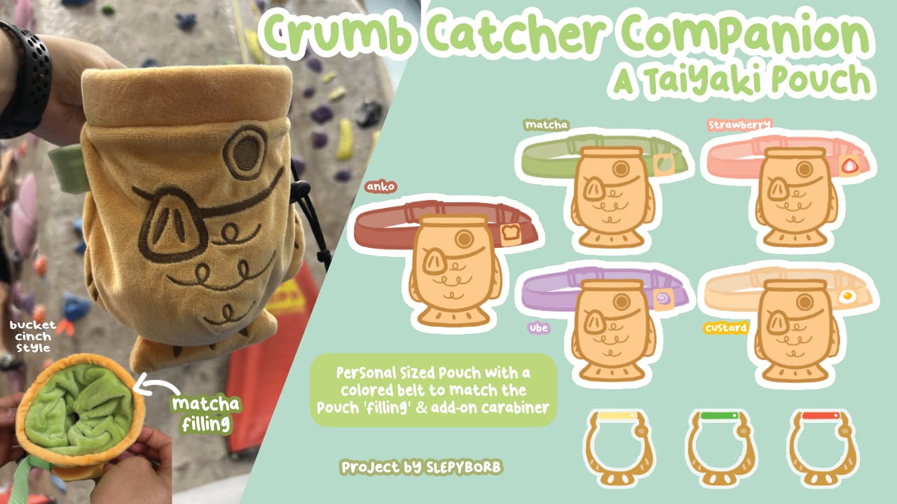 Crumb Catcher Companion : A Taiyaki Pouch