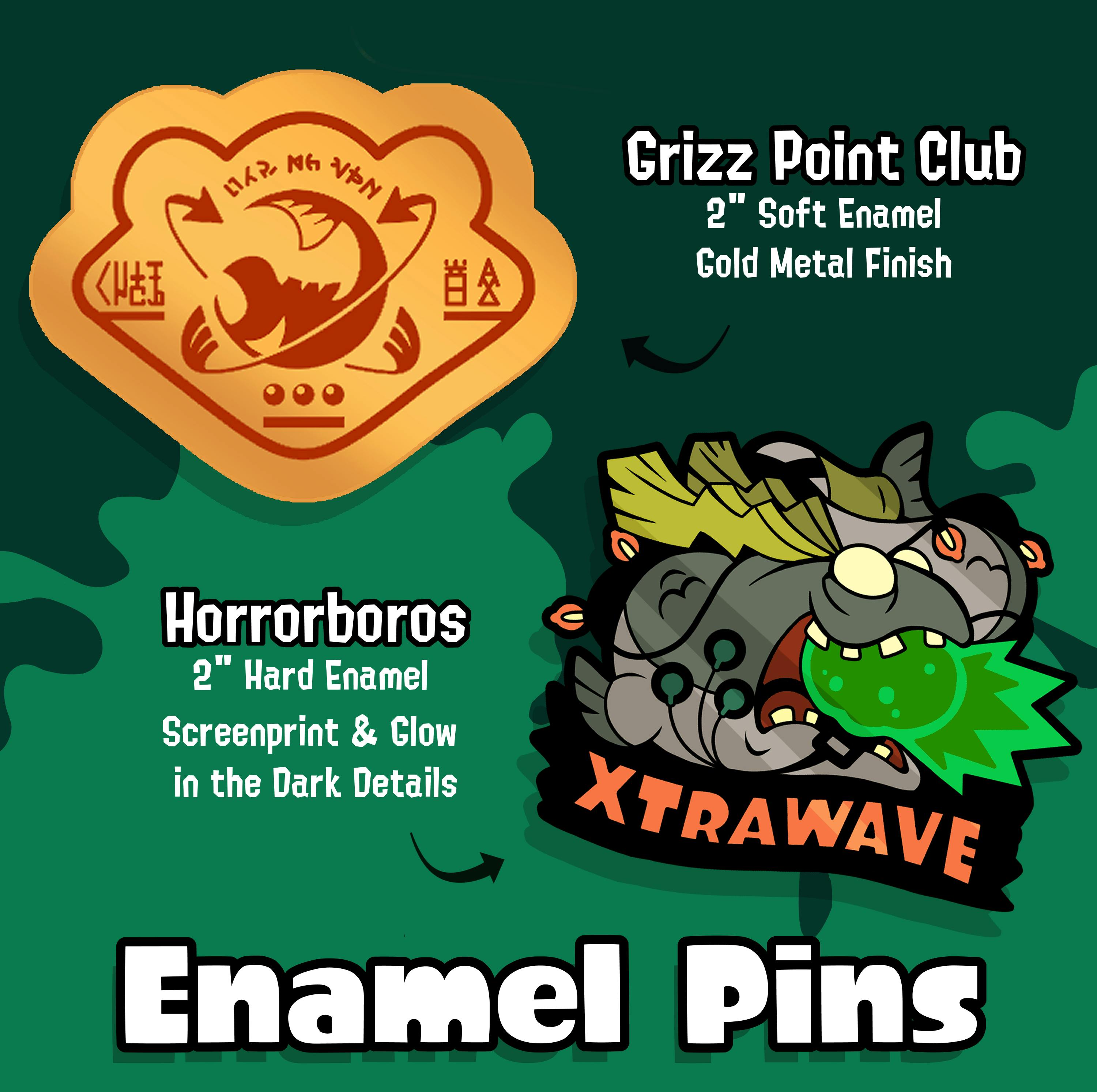 Single 2" Enamel Pin