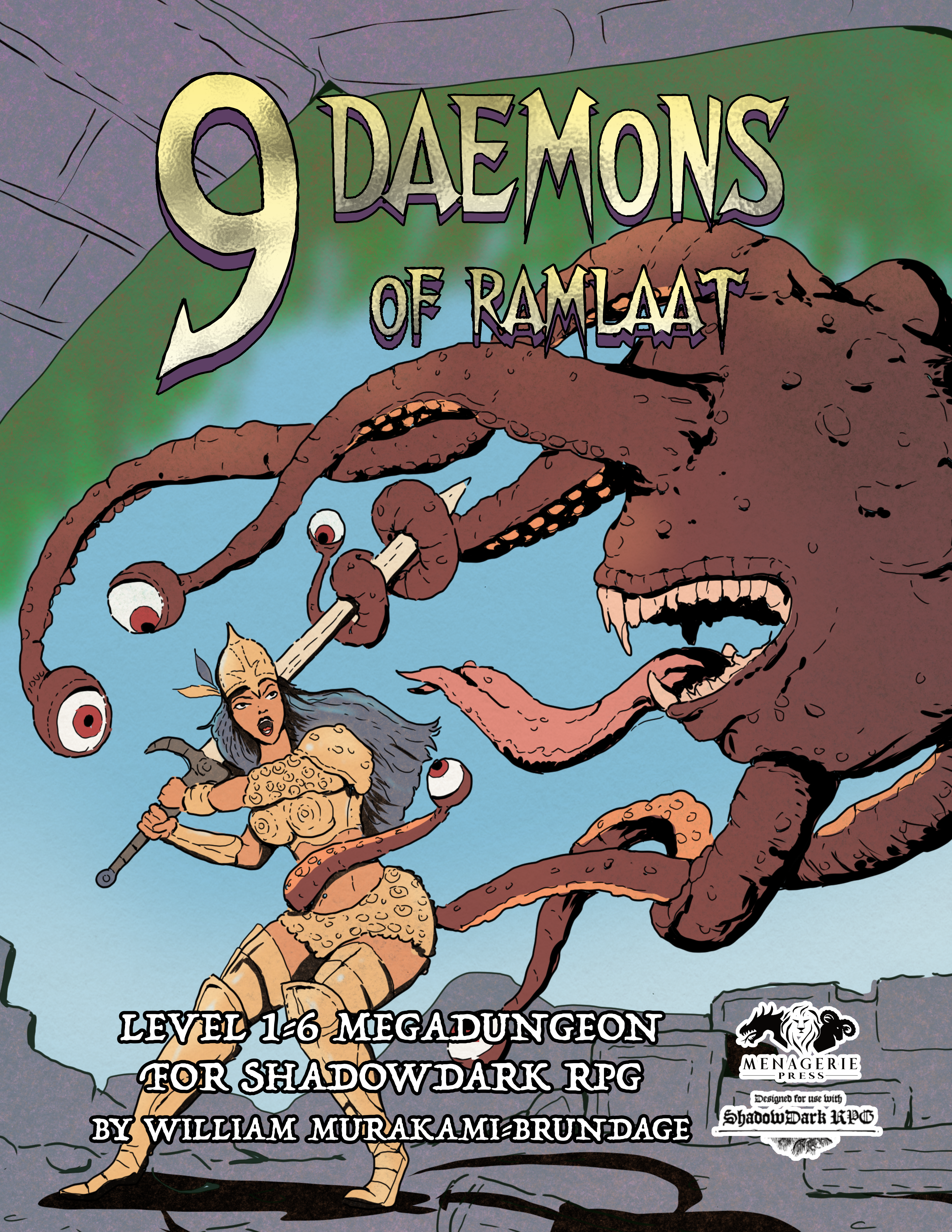 Retail Tier: 9 Daemons of Ramlaat PDF + Five Offset Paperback Books (USA Only)