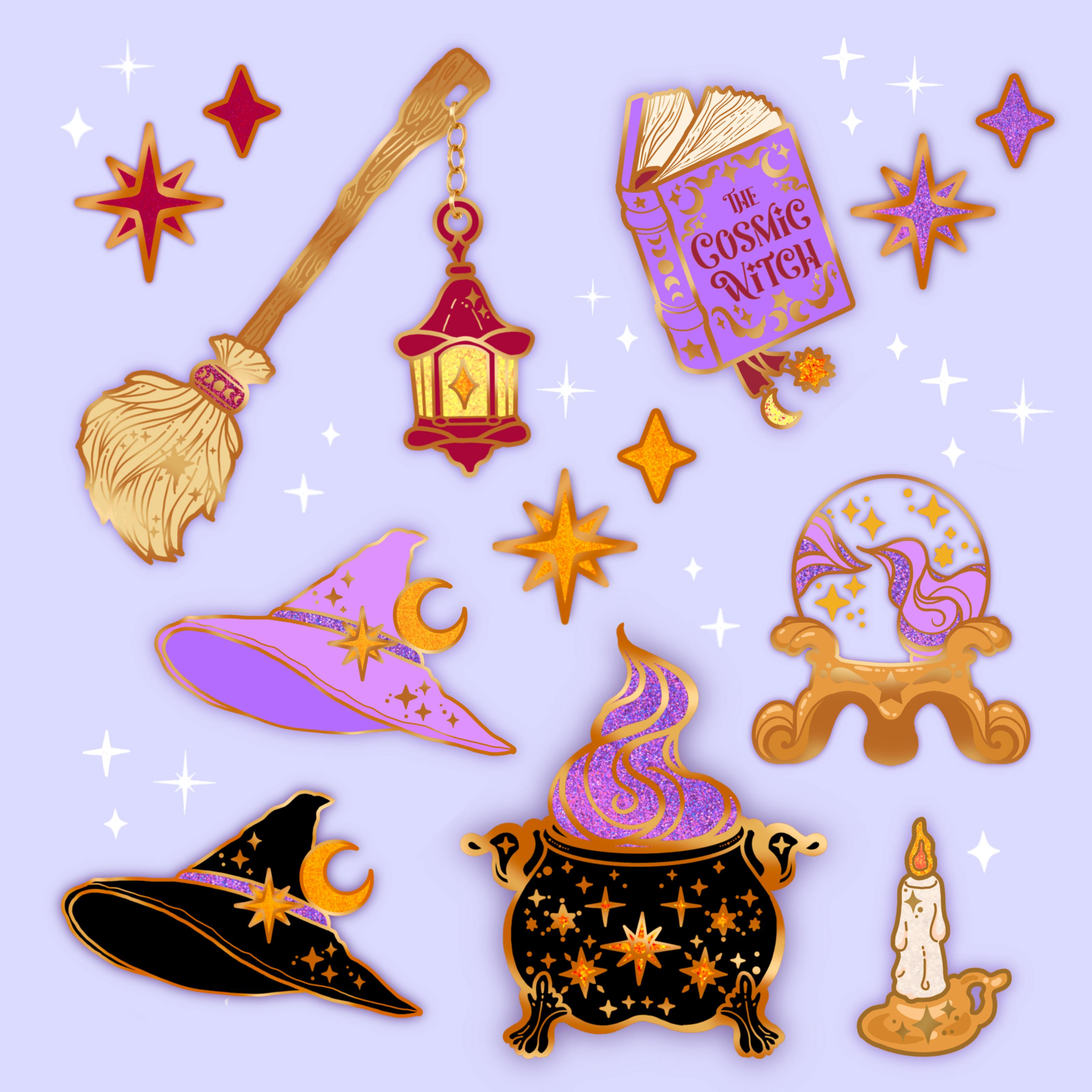 ✦ Cosmic Witch Pin Set ✦