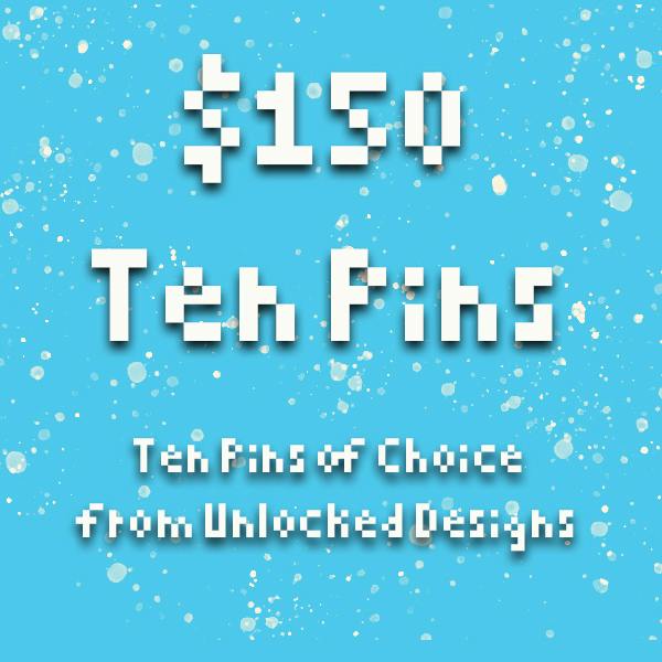 Ten (10) Enamel Pins