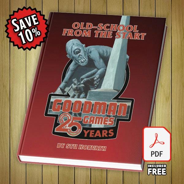 Old-School From The Start: 25 Years of Goodman Games, Peter Mullen Cover (Print+PDF)