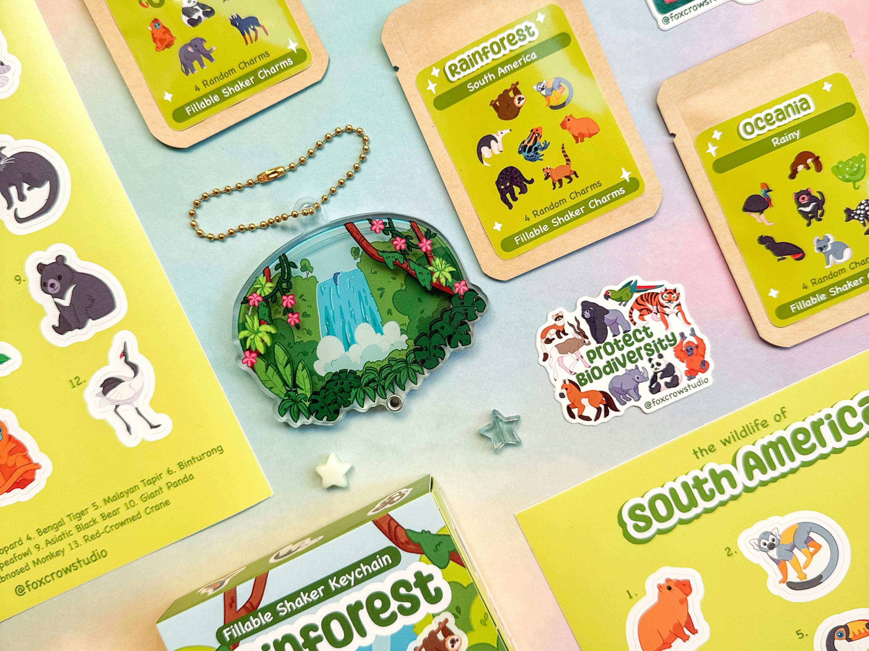 Biome Shaker Keychains - Collect Critters from around the World Project ...
