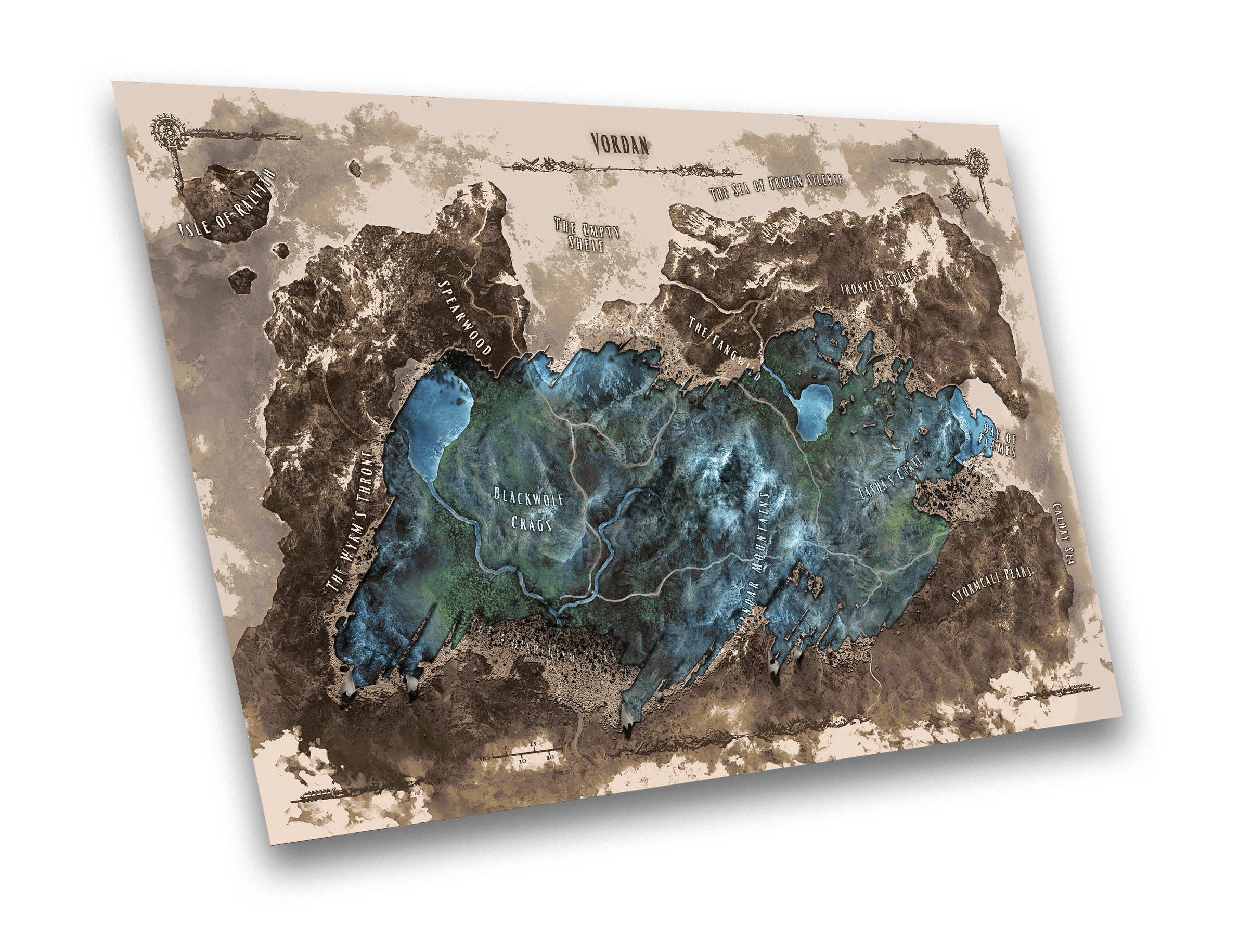 Vordan Scratch-Off Map