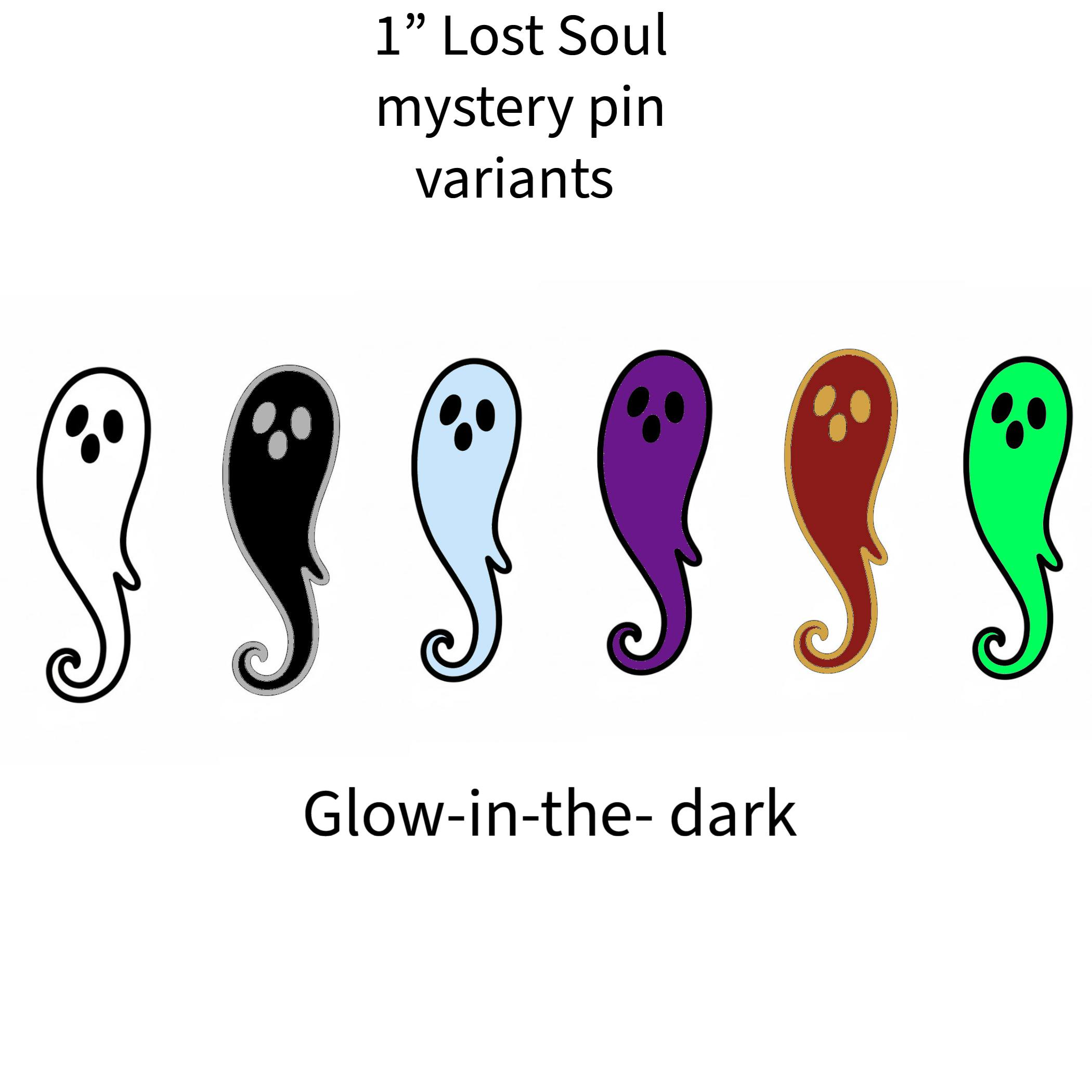 6 Lost Soul mini pins