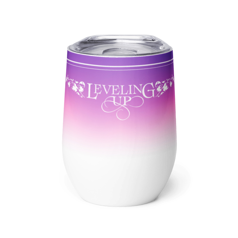 Leveling Up metal wine tumbler