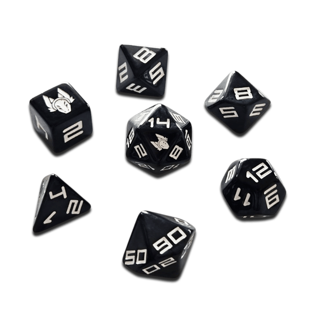 ZOR Dice Set - Black & White