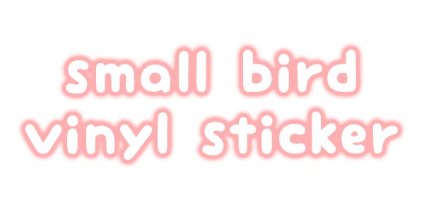Small Bird Vinyl Sticker (1)
