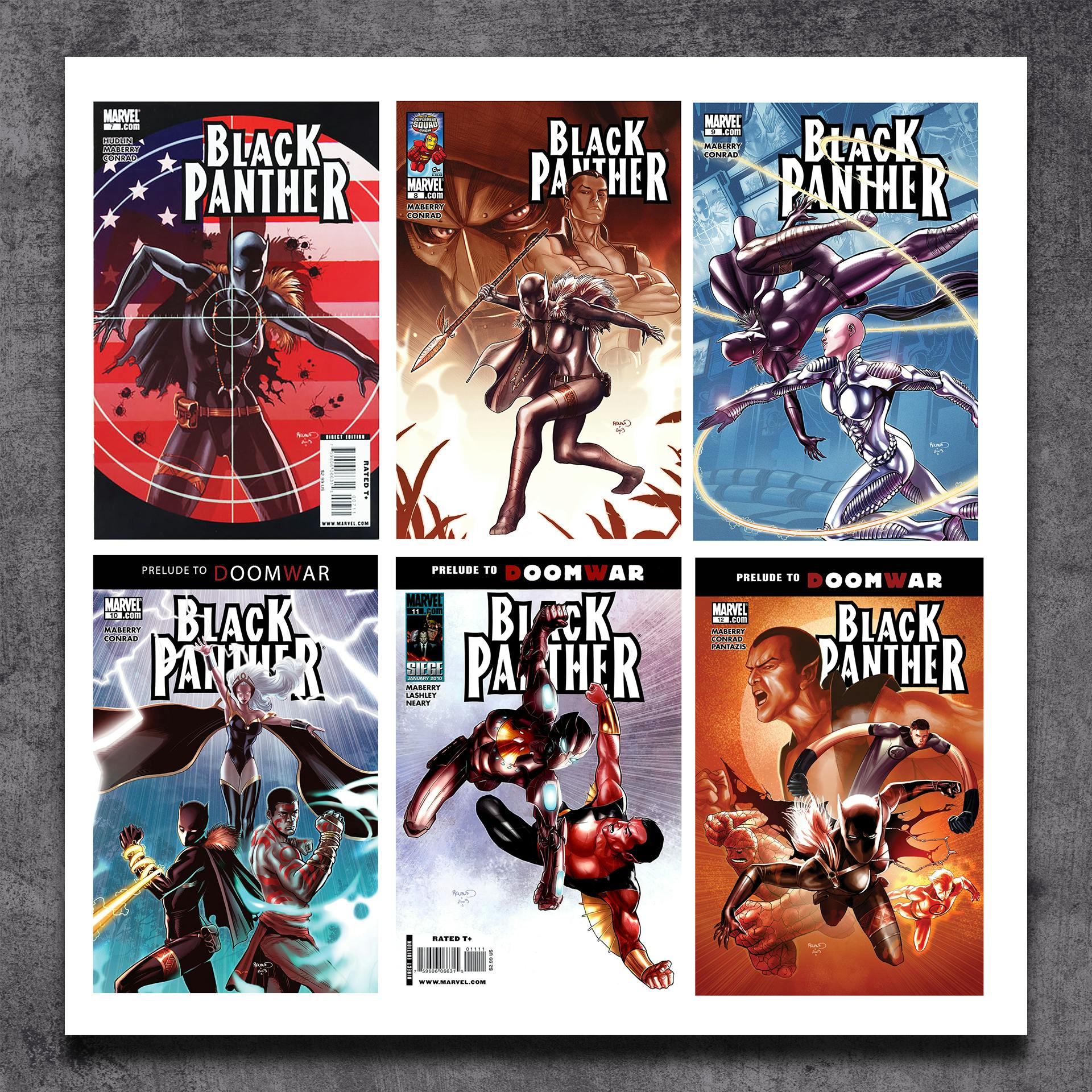 Signed 6-Issue Black Panther: Power Comic Book Set