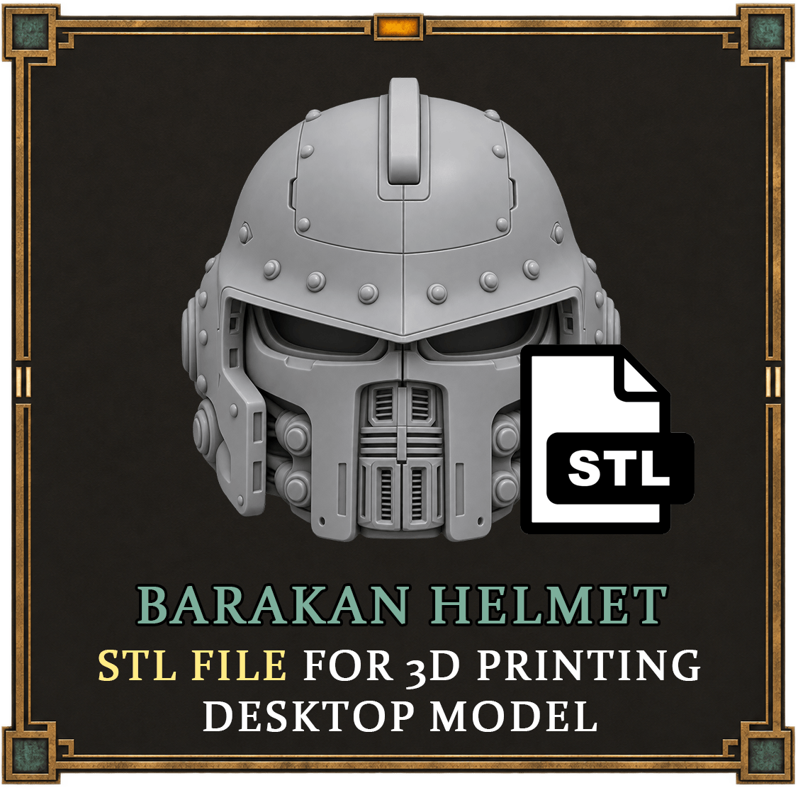 Barakan Elite Helmet STL File
