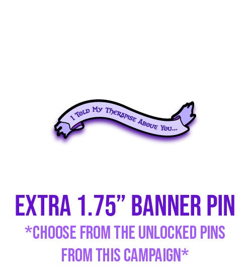 (1) Banner Enamel Pin