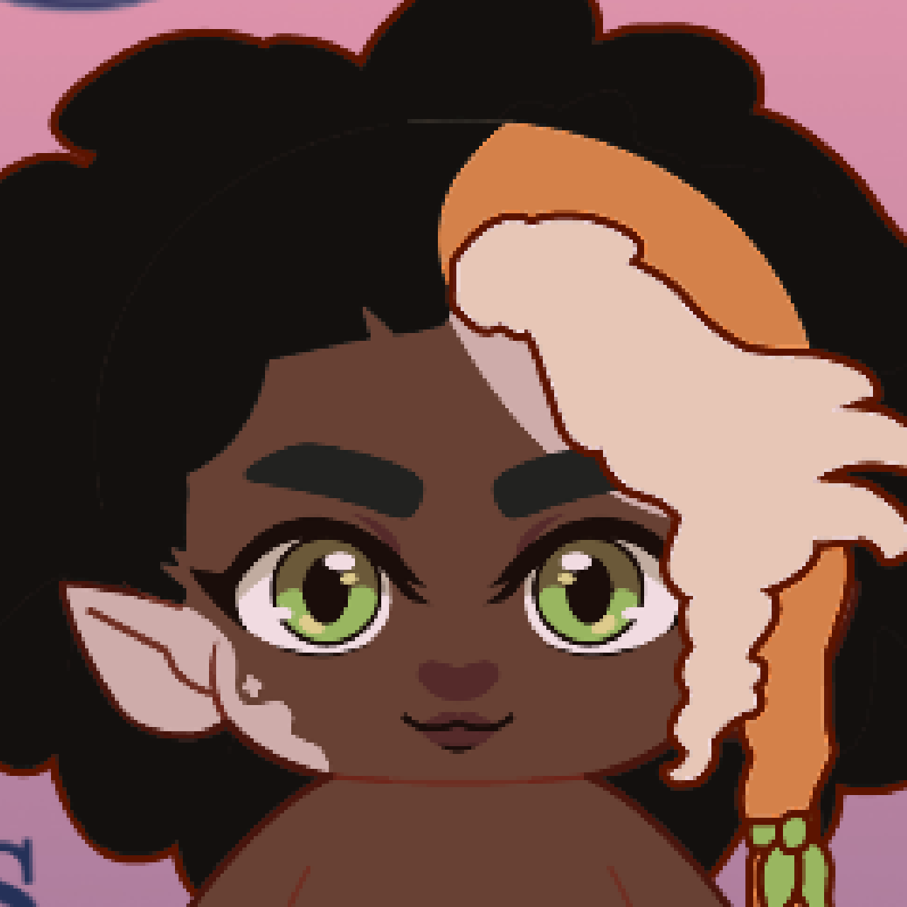 Curly fur and simple