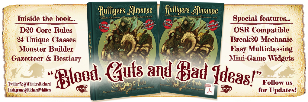 Ruttigers Almanac, TTRPG & Toolkit