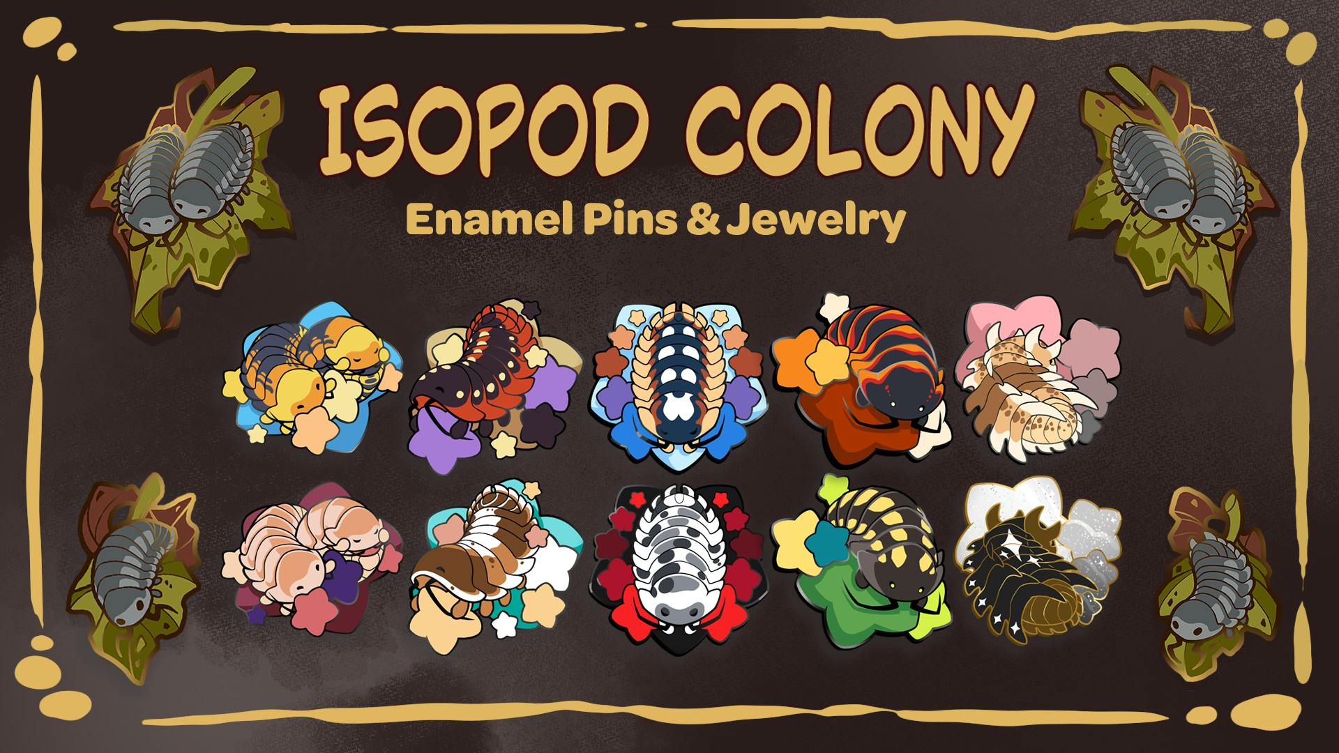 Isopod Colony - Enamel Pin & Jewelry Collection Project Update ...