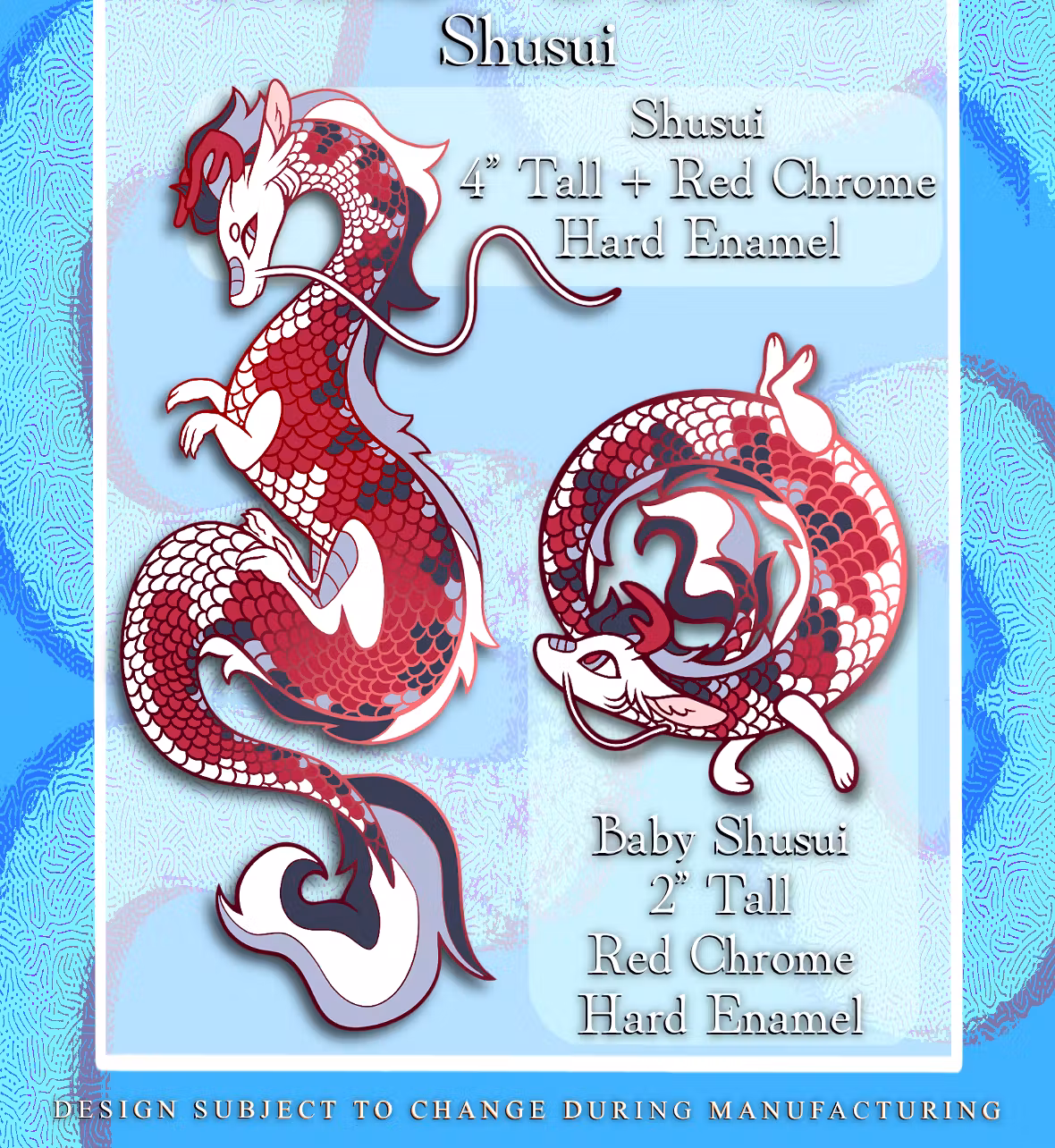 Shusui (White, Red, Slate Blue)