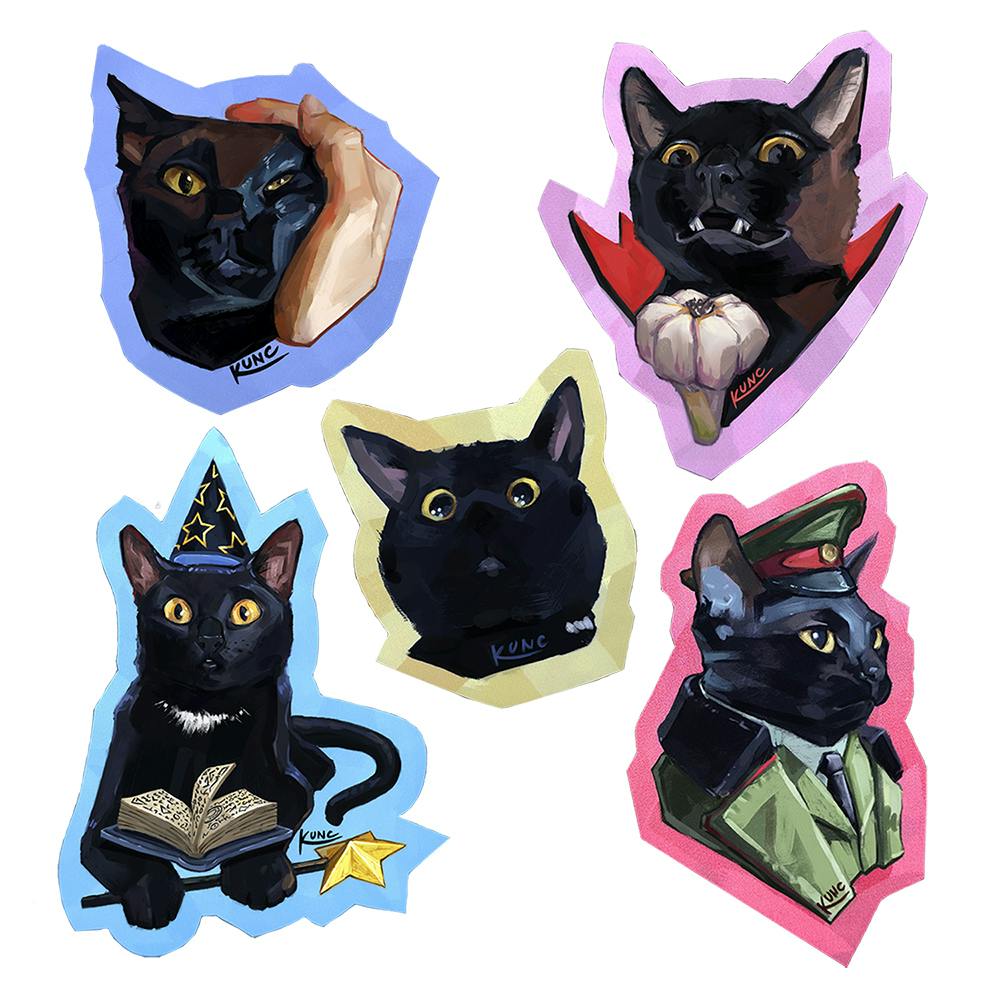 Magic the Cat Stickers