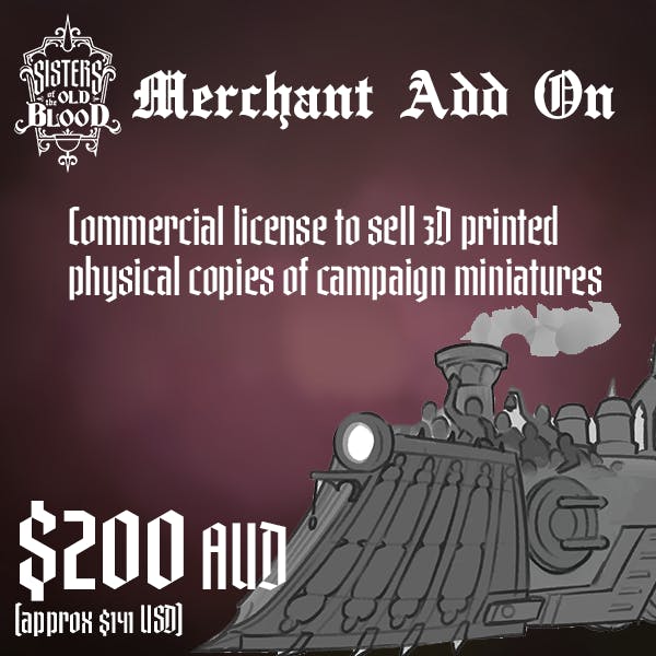 Sisters of the Old Blood Merchant License