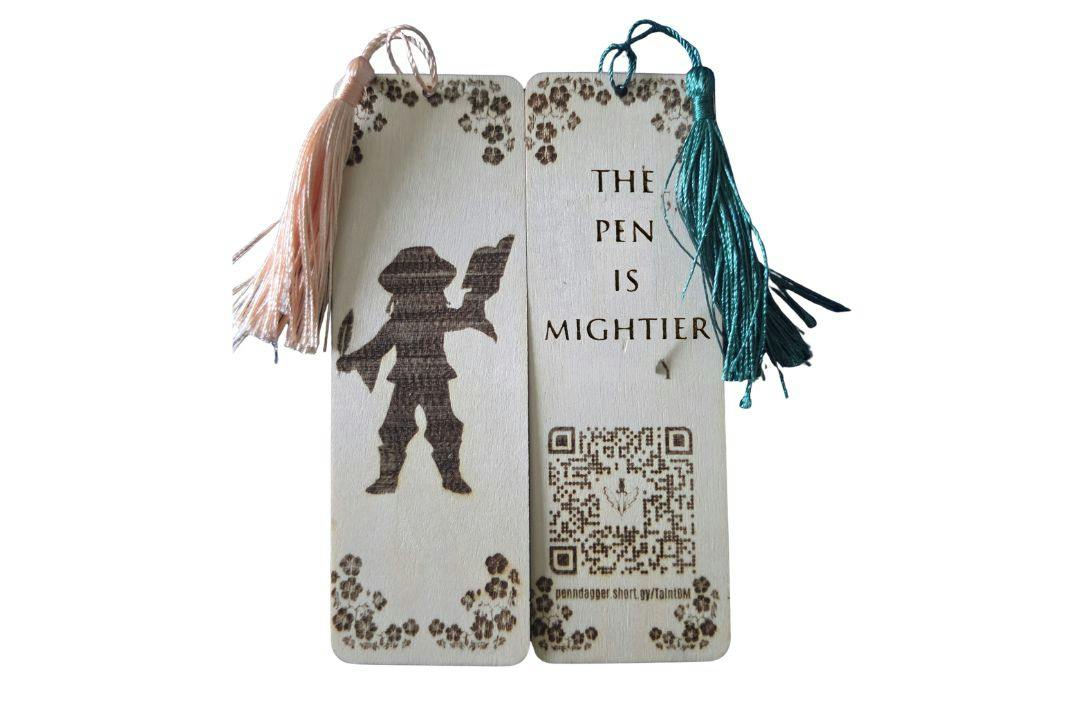 Wooden Cabin Boy Bookmark