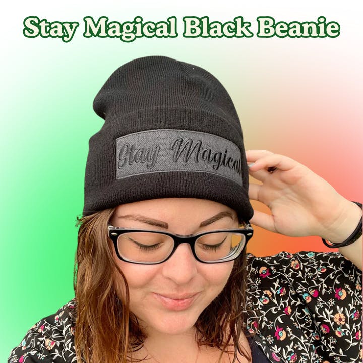 Stay Magical Black Beanie