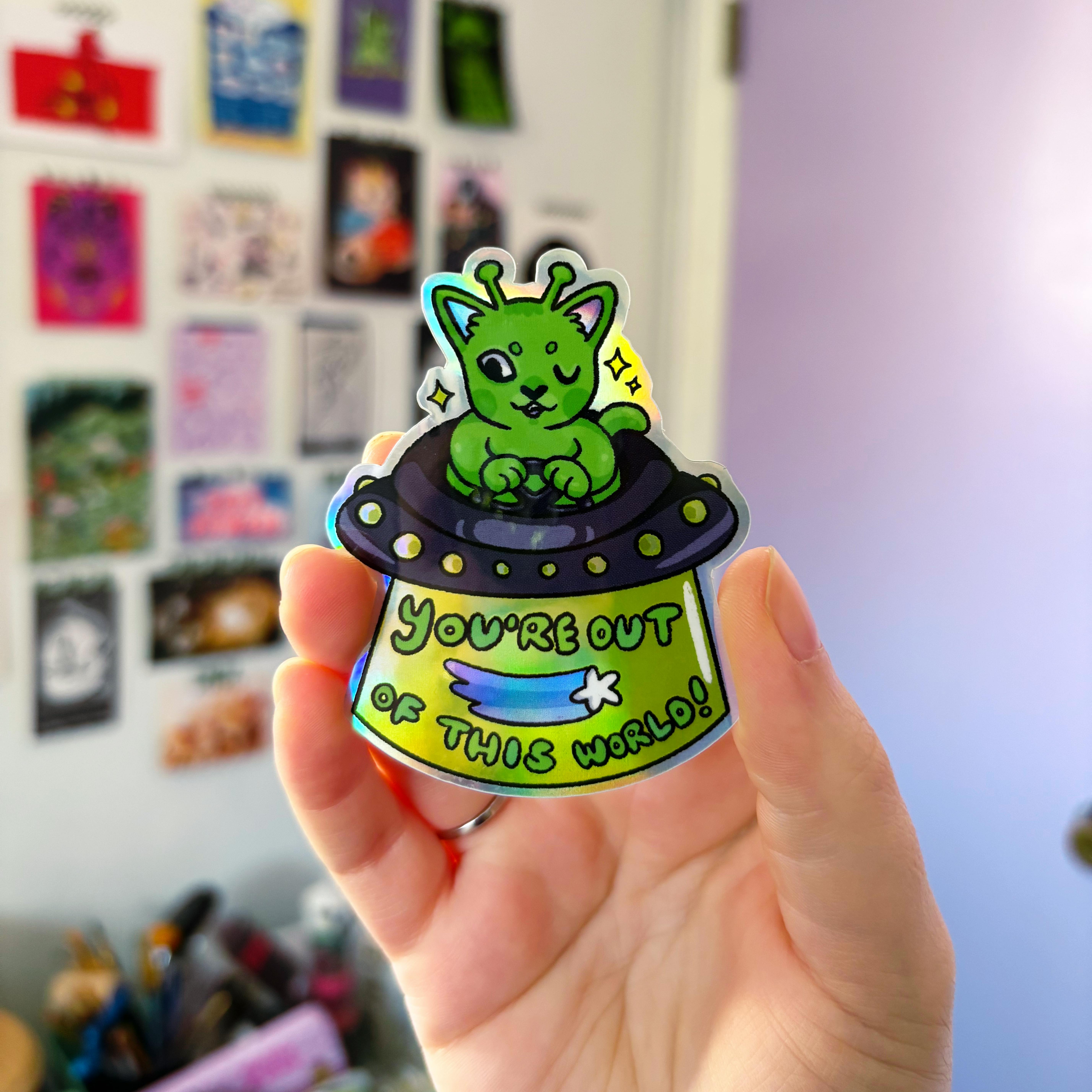 Alien Cat Sticker