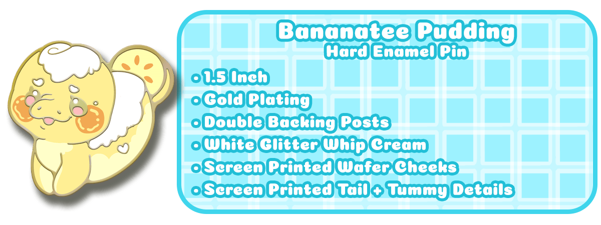 Bananatee Pudding Enamel Pin