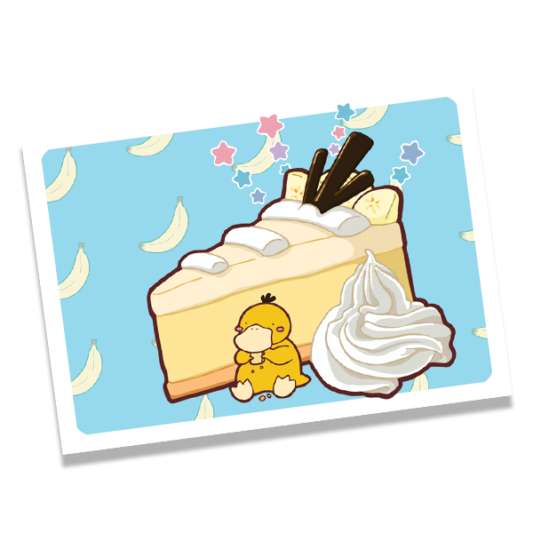 Banana cheesecake platypus mini print