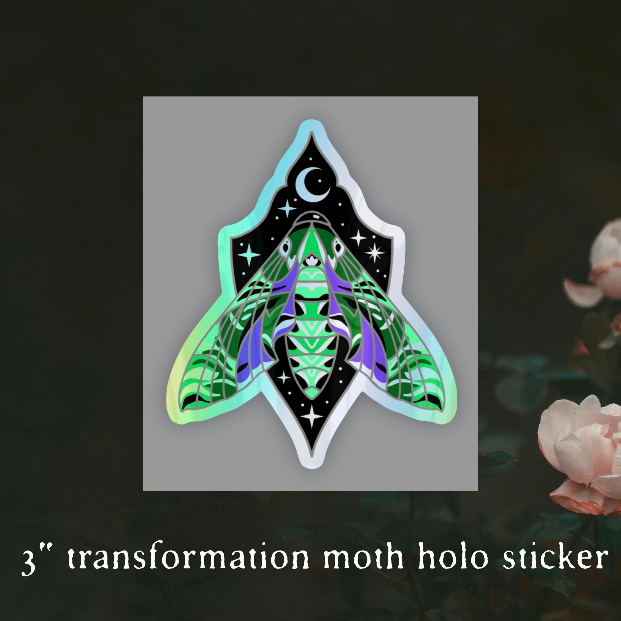 STICKER- Transformation moth 