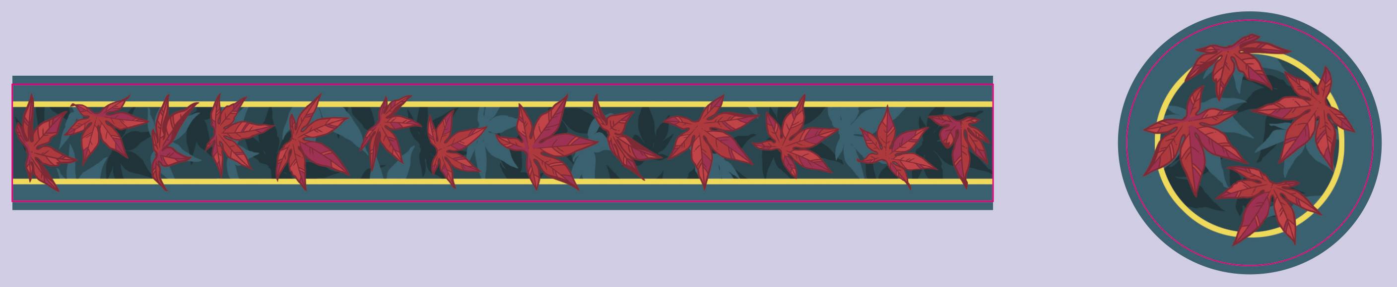 Washi Tape Acer Leaves