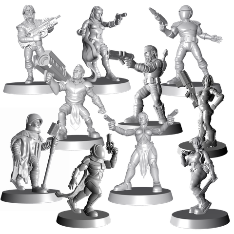 Player Character Action Pose Miniatures
