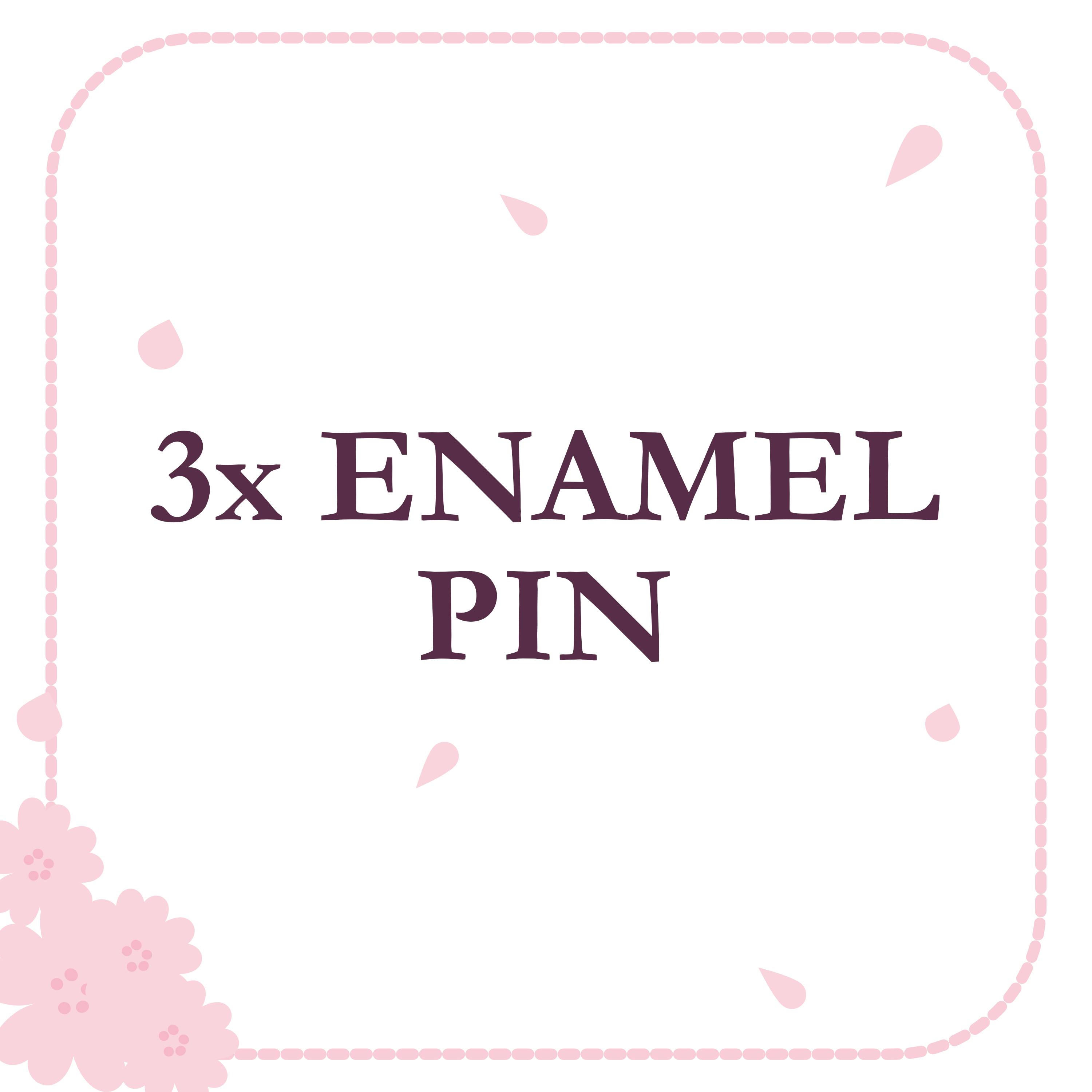 3x Enamel Pin