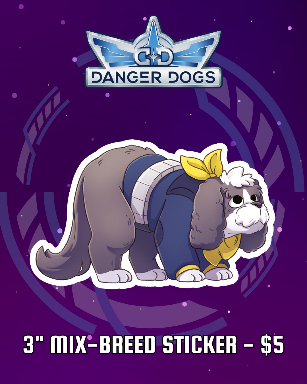 3" Mutt Sticker