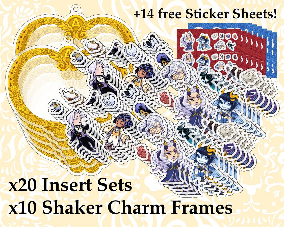 x20 Insert Sets + x10 Shaker Charm Frames