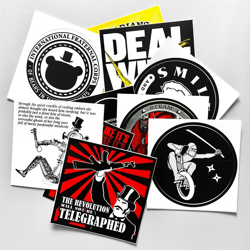 STICKER SET: Pack of ten (10) Wondermark stickers