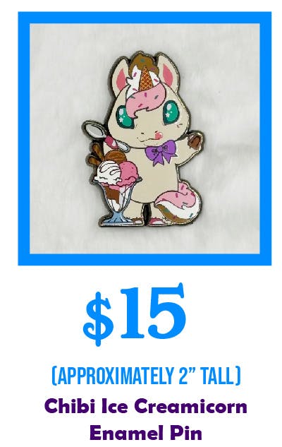 Chibi Ice Creamicorn Enamel Pin