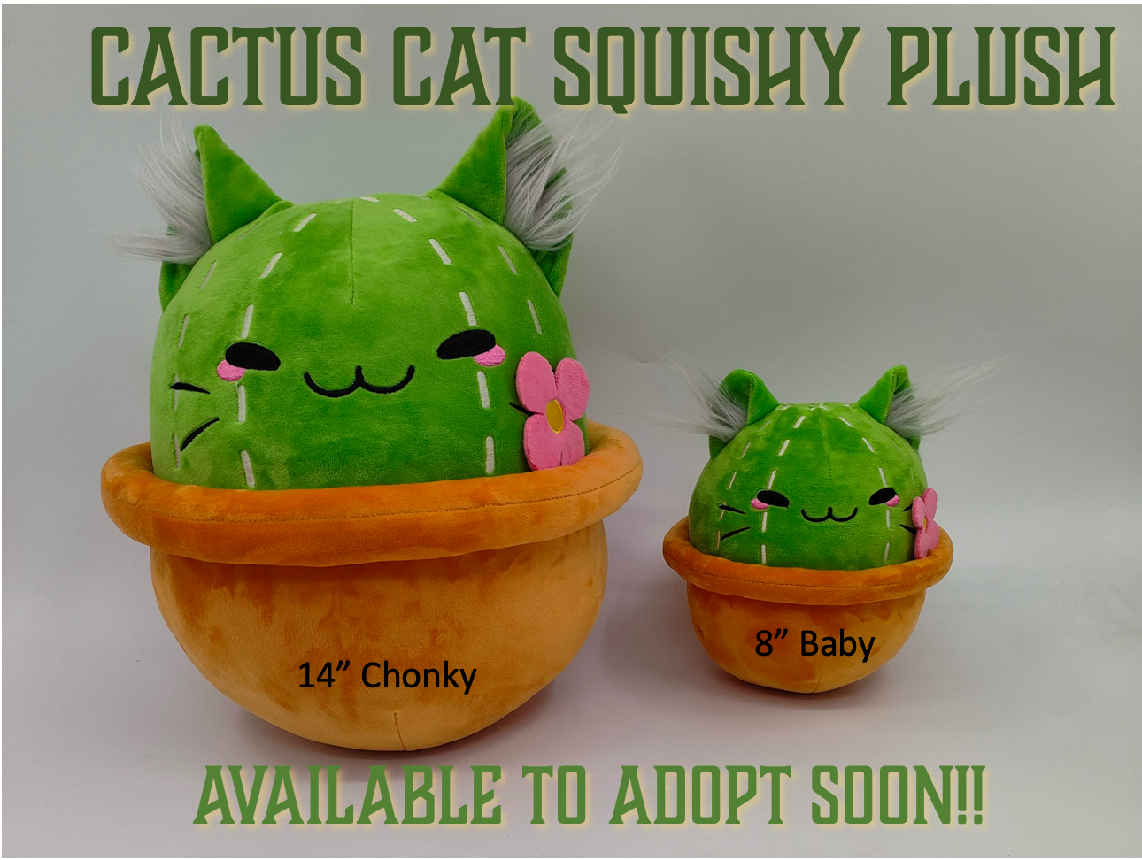 Cactus Cat Squish Plushie