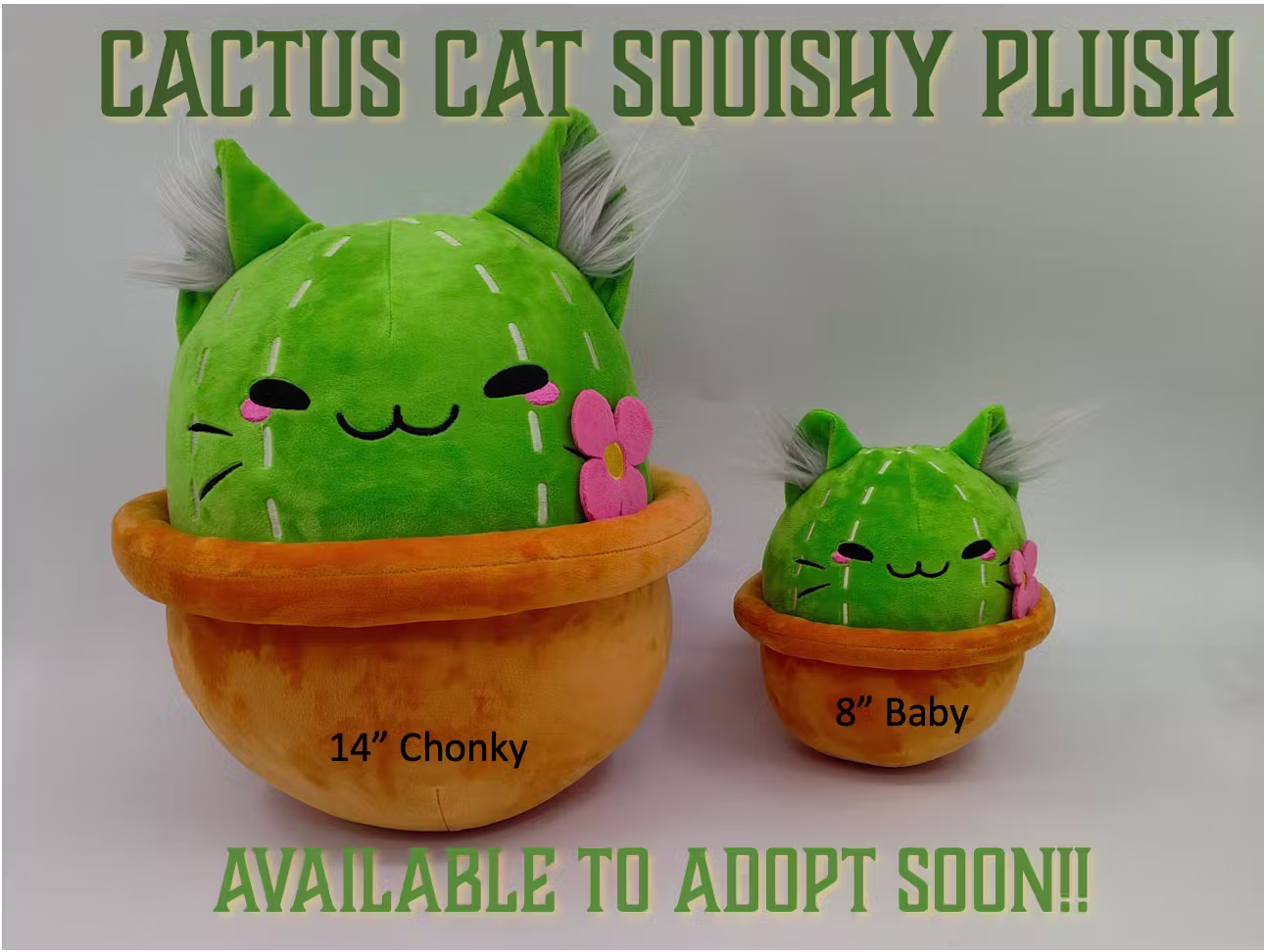 Cactus Cat Squish Plushie