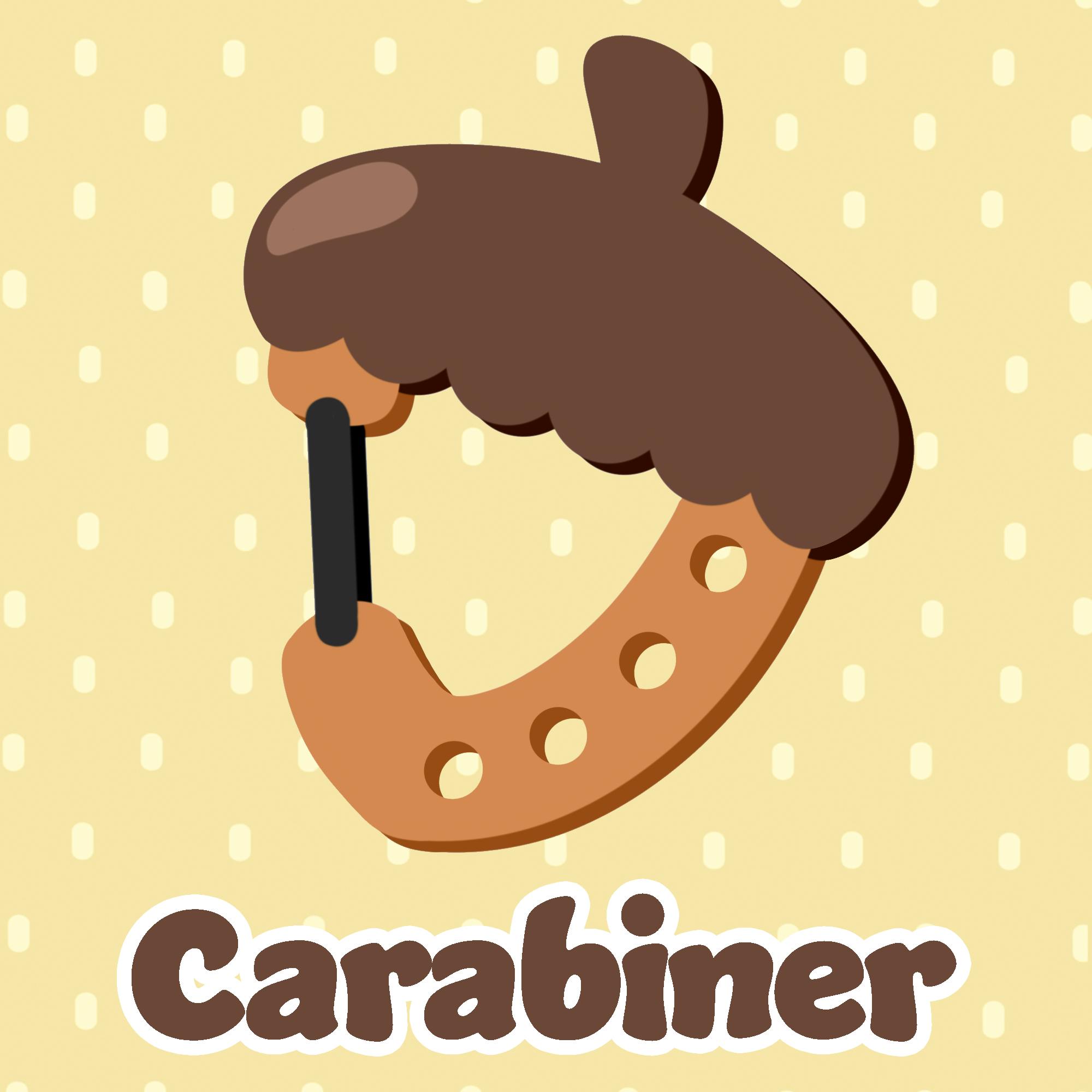 Acorn Acrylic Carabiner