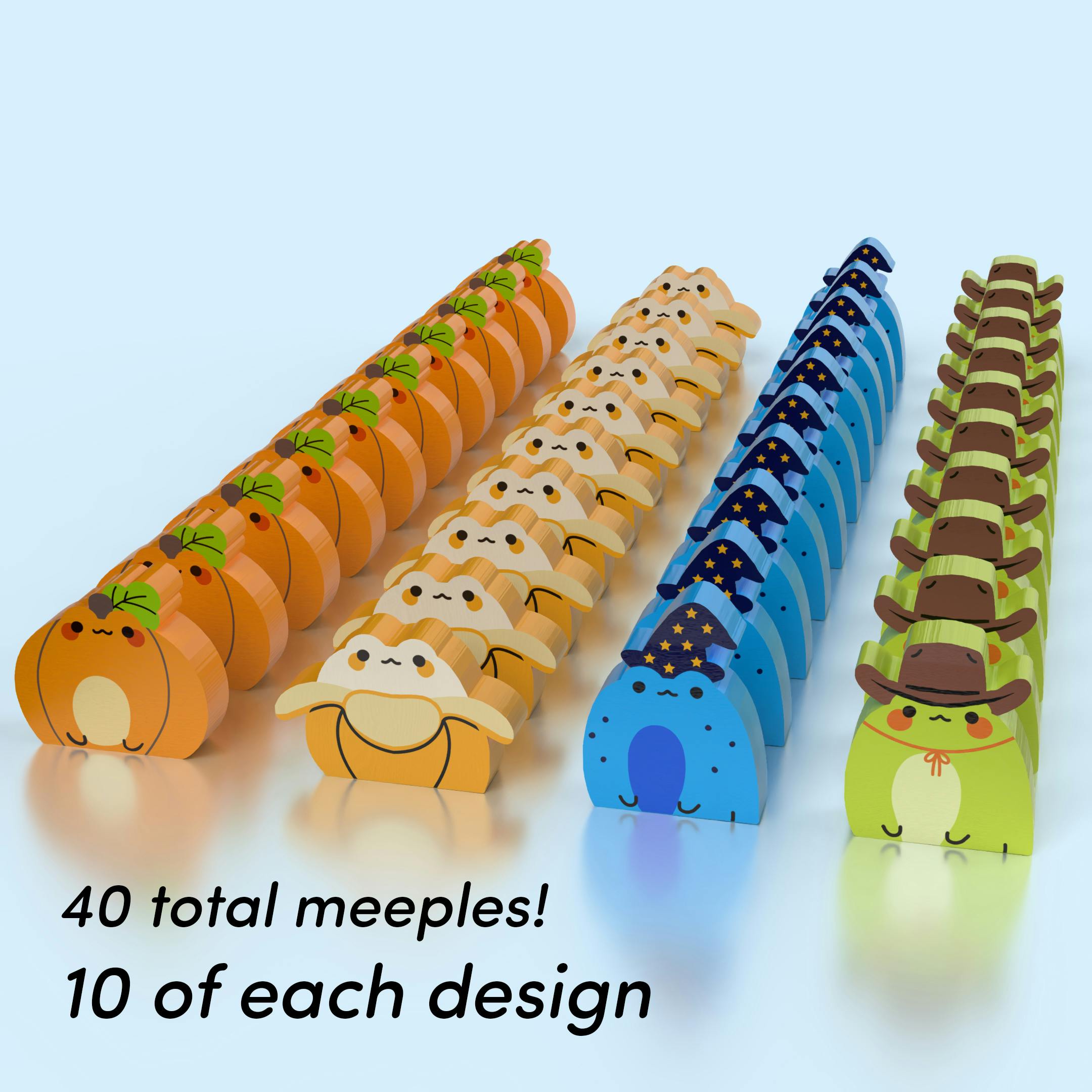 Half Pack of Small Frog Meeples