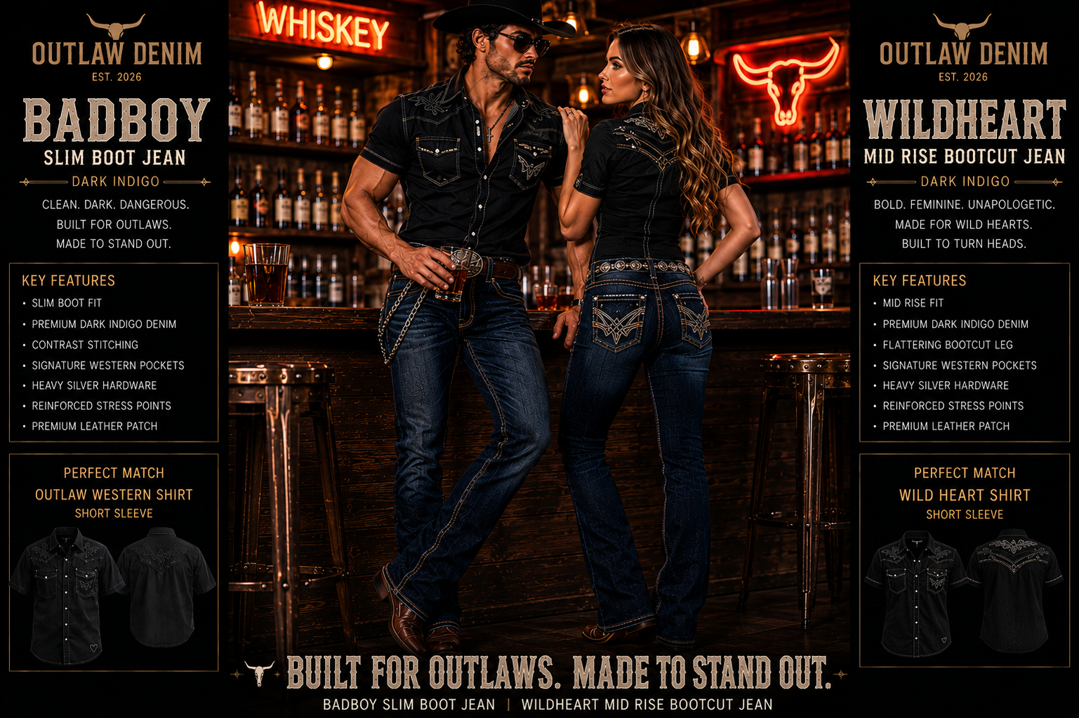Outlaw Denim: Built Tough. Worn Wild.