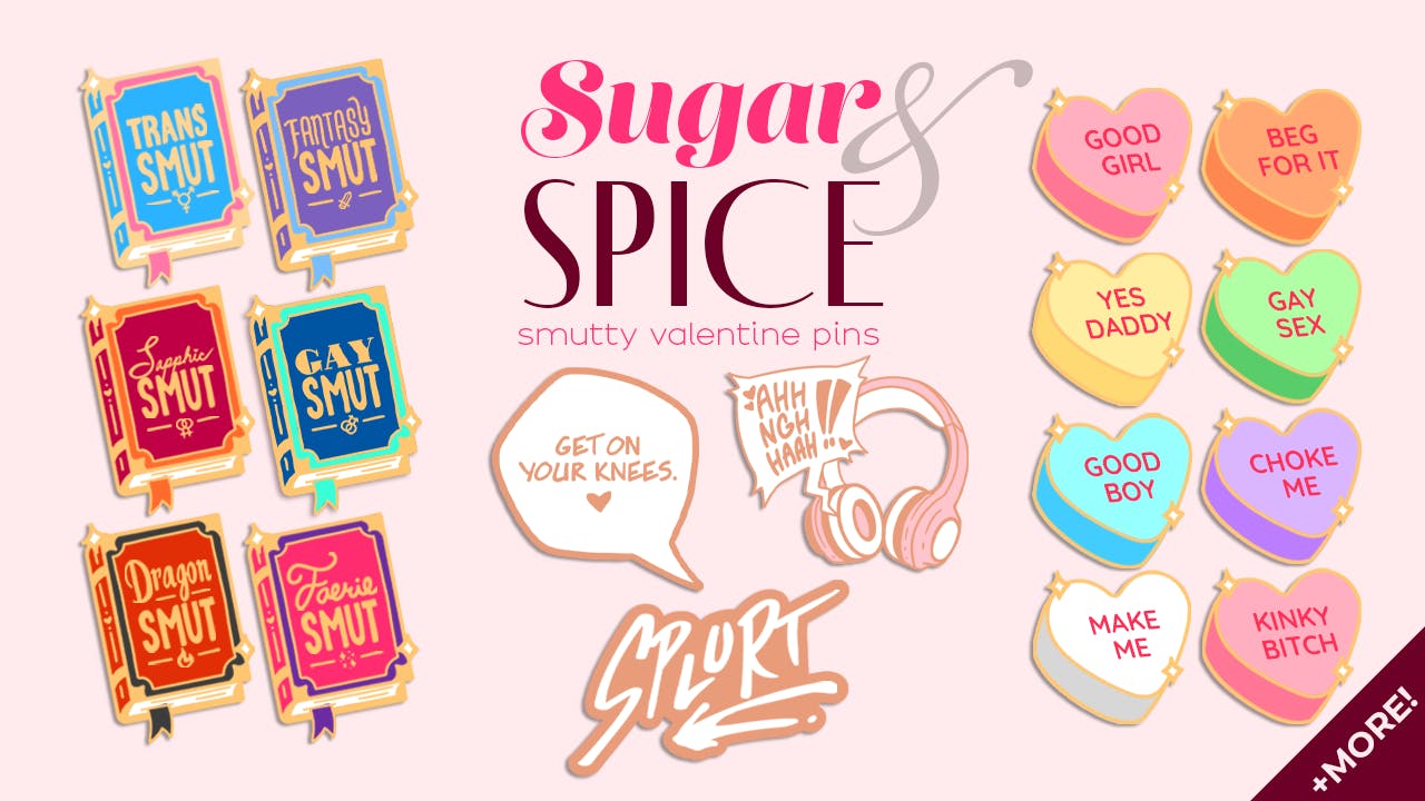 Sugar & Spice - Smutty Valentine's Day Pins