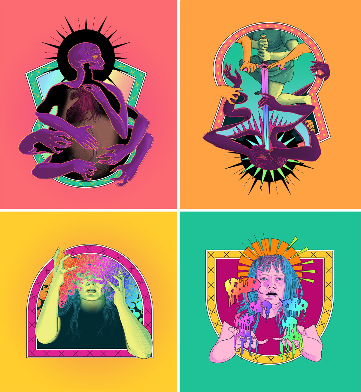 Migraine print set