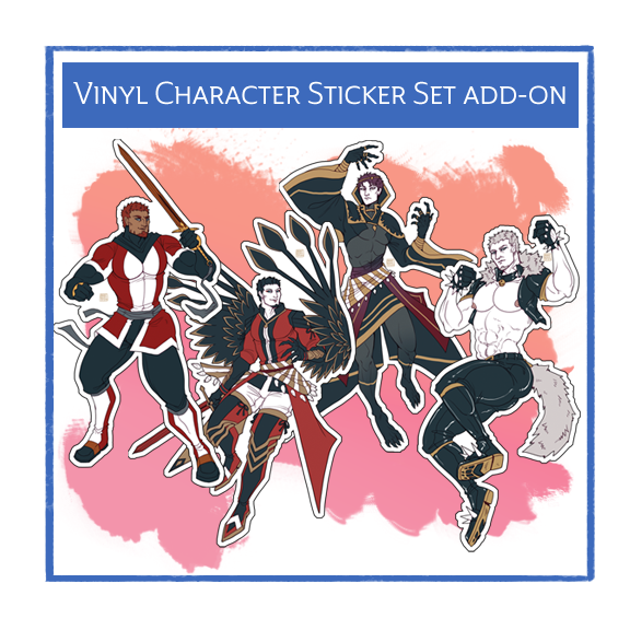 Vinyl Character Sticker Set