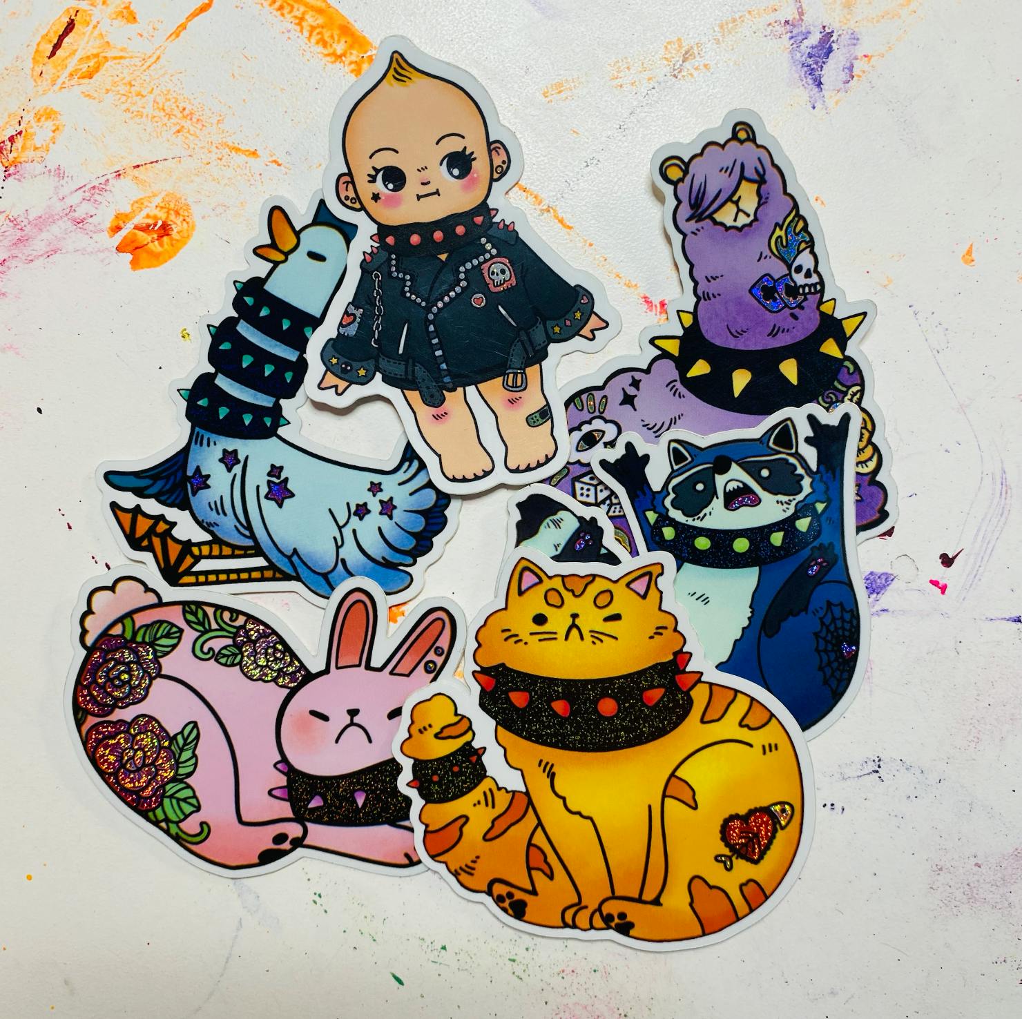 Fluffi Punki Sticker Set 