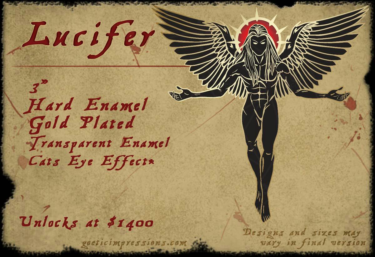 Lucifier Enamel Pin Design from the Grimorium Verum