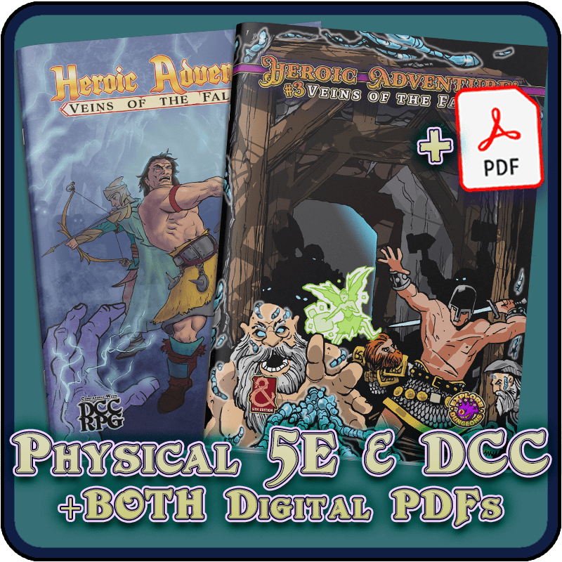 Double Dwarf! (DCC + 5E books and PDFs)