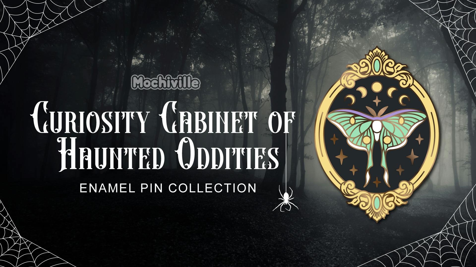 Curiosity Cabinet of Haunted Oddities Enamel Pin Collection