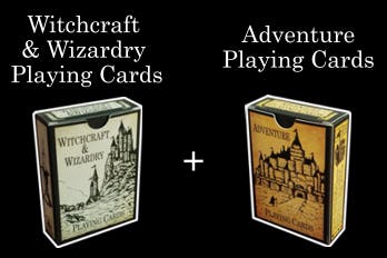 Witchcraft & Wizardry + Adventure Playing Cards